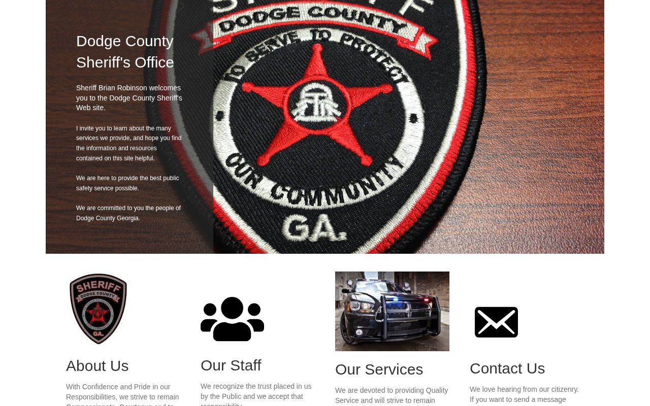 Dodge County Georgia Sheriff's Office official booking and arrest records navigation